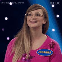 Chuckling Johanna GIF - Chuckling Johanna Family Feud Canada GIFs