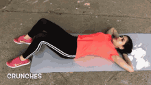 Crunches Exercise GIF - Crunches Exercise Curl Up GIFs