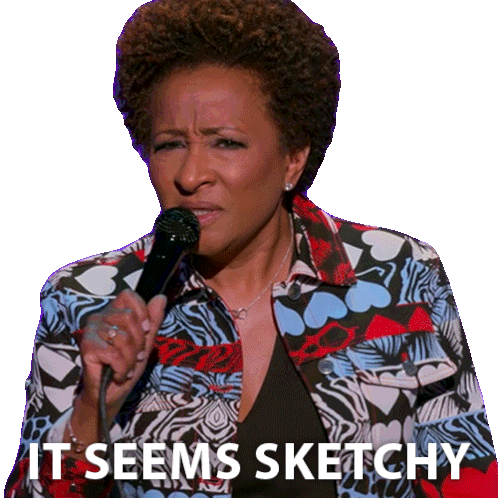 It Seems Sketchy Wanda Sykes Sticker - It Seems Sketchy Wanda Sykes Wanda Sykes Im An Entertainer Stickers