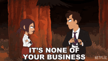 Its None Of Your Business Reagan Ridley GIF - Its None Of Your Business Reagan Ridley Inside Job GIFs