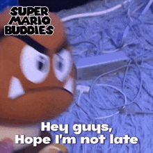 Mario Buddies Goomba GIF - Mario Buddies Goomba Not Too Late GIFs