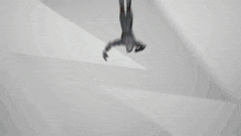 a black and white drawing of a person flying