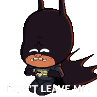 Don'T Leave Me Damian Wayne Sticker - Don'T Leave Me Damian Wayne Merry Little Batman Stickers