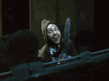 Charlie With A Chainsaw - It'S Always Sunny In Philadelphia GIF - Its Always Sunny In Philadelphia Charlie Kelly Chainsaw GIFs