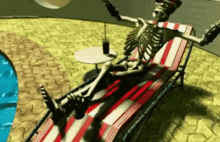 Skeleton Relaxing GIF - Skeleton Relaxing Spinal GIFs