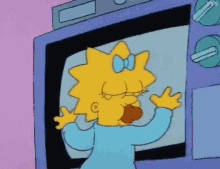 Love Tv The Simpsons GIF - Love Tv The Simpsons Maggie Simpson GIFs