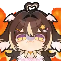 a cartoon drawing of a girl with a heart on her head