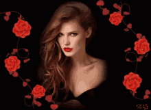 Woman Red GIF - Woman Red Flower GIFs