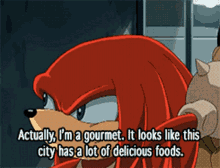 Sonic Knuckles GIF - Sonic Knuckles Actually Im A Gourmet GIFs