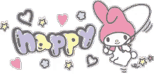 Happy Sanrio GIF - Happy Sanrio Onegai My Melody GIFs