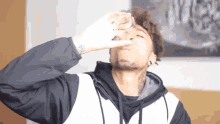 Water Drink GIF - Water Drink Scarf Down GIFs