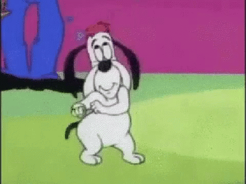 droopy dog happy