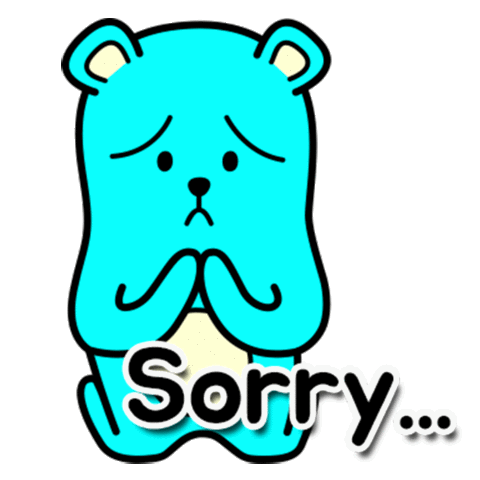 Apologies Excuses Sticker