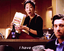 greys anatomy cristina yang i have cereal cereal cereal day