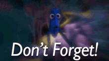 Dont Forget GIF - Dont Forget Dory Finding Dory GIFs