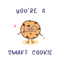 You'Re A Smart Cookie World Compliment Day Sticker