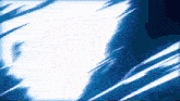 a blue and white background with a few lines of light coming out of it