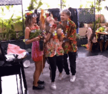 Maieva Laugh GIF - Maieva Laugh Hawaiian Party GIFs