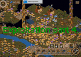 a screenshot of a game with the words exploitation part 4 on it