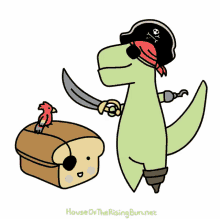 Dinosaur Pirate GIF - Dinosaur Pirate Cute GIFs