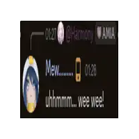 a screenshot of a conversation between harmony and amia at 01:27
