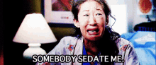 Somebody Sedate Me! - Grey'S Anatomy GIF - Greys Anatomy Christina Yang Sandra Oh GIFs
