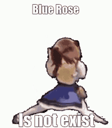 Blue Rose Is Not Exist GIF - Blue Rose Is Not Exist GIFs