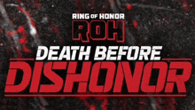 a ring of honor death before dishonor logo with a black background