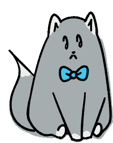 Cat Bowtie Sticker - Cat Bowtie Cute Stickers