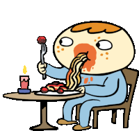 Sherman Messily Eats Spaghetti Meatballs Sticker - Shermans Night In Spaghetti Spaghetti And Meatballs Stickers