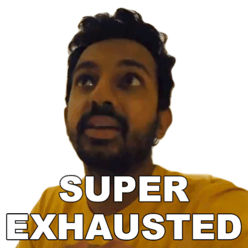 Super Exhausted Faisal Khan Sticker - Super Exhausted Faisal Khan Fasbeam Stickers