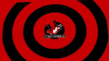 joker from persona 5 has a clown mask on his face and red eyes .