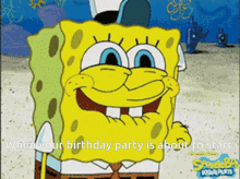 Spongbob Excited For His B Day GIF - Spongbob Excited For His B Day GIFs