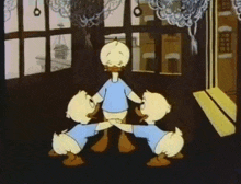 Huey Louie Dewey Celebrating Donald'S Diary GIF