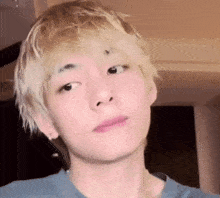 Taehyung Reaction Concerned GIF