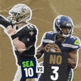 New Orleans Saints (3) Vs. Seattle Seahawks (10) First-second Quarter Break GIF - Nfl National Football League Football League GIFs