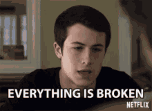 Everything Is Broken Dylan Minnette GIF
