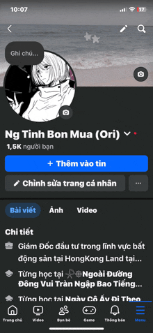 a screenshot of ng tinh bon mua 's facebook profile