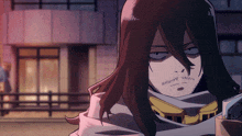 a cartoon character with long hair and a beard looks tired