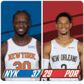 New York Knicks (37) Vs. Portland Trail Blazers (29) First-second Period Break GIF - Nba Basketball Nba 2021 GIFs