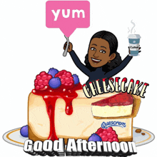 Good Afternoon Cheesecake GIF - Good Afternoon Cheesecake GIFs