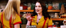 Rawr GIF - 2broke Girls Kat Dennings Meow GIFs