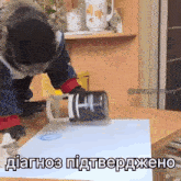 a monkey is drawing on a piece of paper in a room with a caption that says zroz_monkey