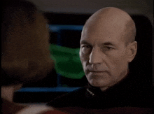 a picture of a bald man with the words " the war is going very badly "