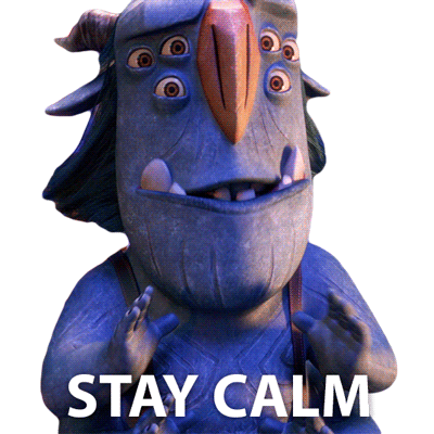 Stay Clam Blinky Galadrigal Sticker - Stay Clam Blinky Galadrigal Trollhunters Tales Of Arcadia Stickers