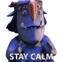 Stay Clam Blinky Galadrigal Sticker - Stay Clam Blinky Galadrigal Trollhunters Tales Of Arcadia Stickers