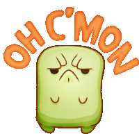 Marshmellow Says Oh C'Mon Sticker