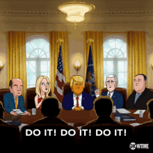 Do It Do It Do It Donald Trump GIF - Do It Do It Do It Donald Trump Jeff Bergman GIFs