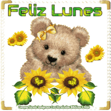 Feliz Lunes Teddy Bear GIF - Feliz Lunes Teddy Bear Cute GIFs