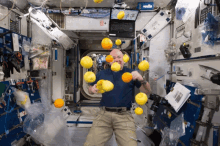 Juggling Fruit In Microgravity GIF - Nasa Juggling Fruit GIFs